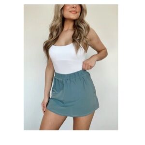 Lane 201 Trend Skort Size Small Blue Gray Athletic Tennis Skirt